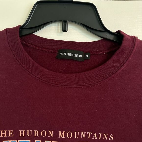 PRETTY LITTLE THING “LAKE MICHIGAN” SWEATSHIRT, Size S, Like New! - Picture 4 of 4